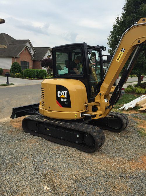 Excavating contractor completing site preparation in Jonesborough, Tennessee